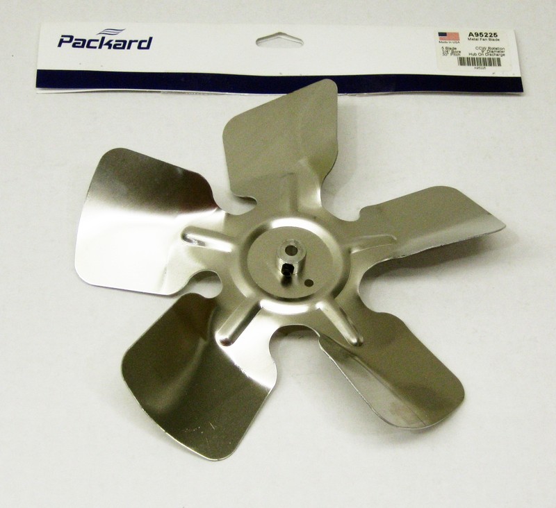 Metal Fan Blade A95225 9″ Diameter 5 Blades 1/4″ Bore Hub CCW 30 Degree Prop