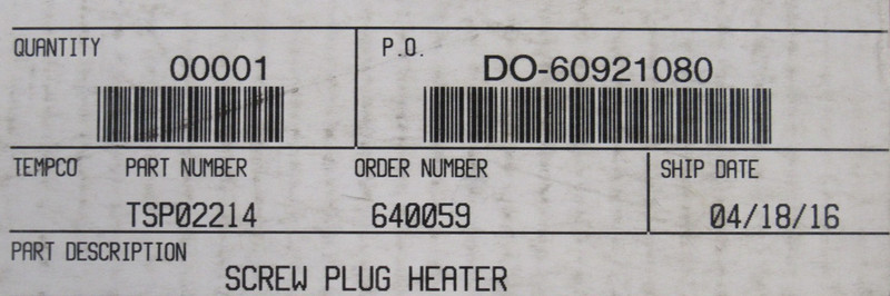 NEW TEMCO TSP02214 SCREW PLUG IMMERSION HEATER 10KW 240V gallery