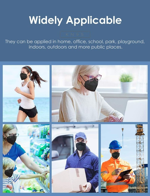 10/50/100/200 Pcs Blue KN95 Protective 5 Layer Face Mask Disposable KN95 Marks gallery