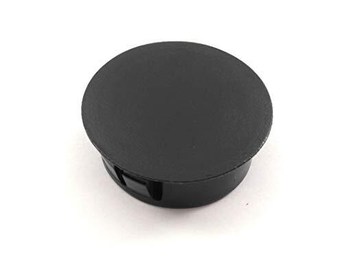 5/8″ Hole Nylon Locking Panel Plugs Black/White Dome Cover 3/4″ Top Width