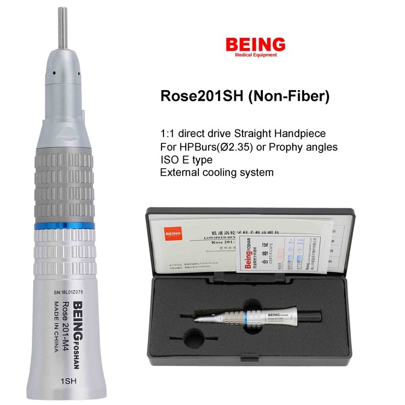 BEING Dental LED Straight Nose Cone Prophy Handpiece 4:1 1:1 Low Speed Kavo NSK gallery
