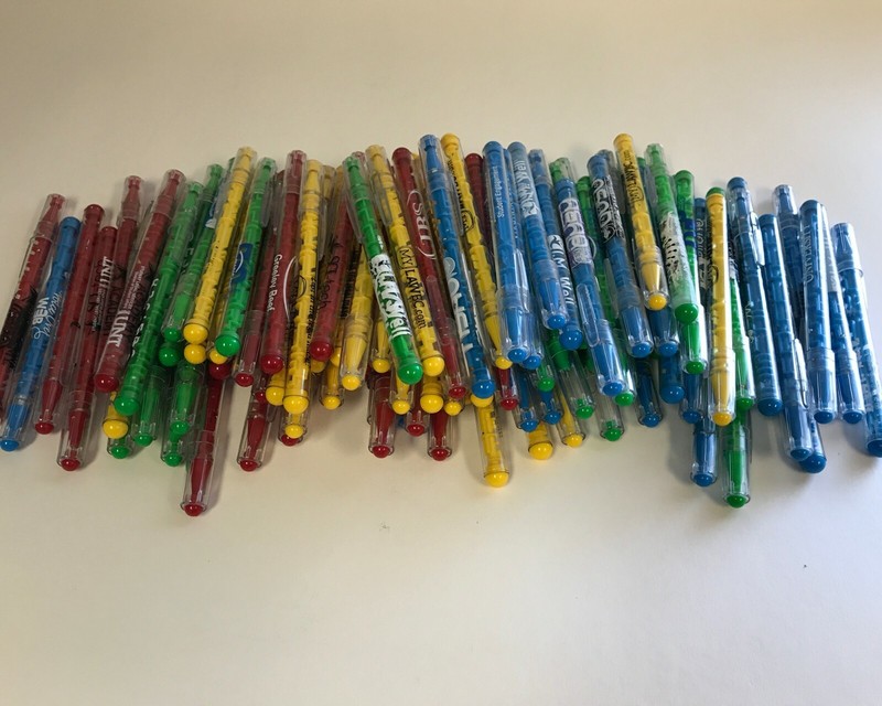 100 Lot Misprint Maze Puzzle Pens, Assorted Colors, Medium Point