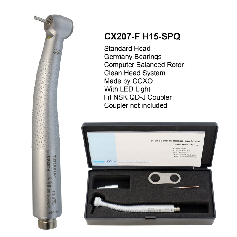 COXO Dental Self Power High Speed Handpiece 4 Hole E generator NSK QD-J Coupler