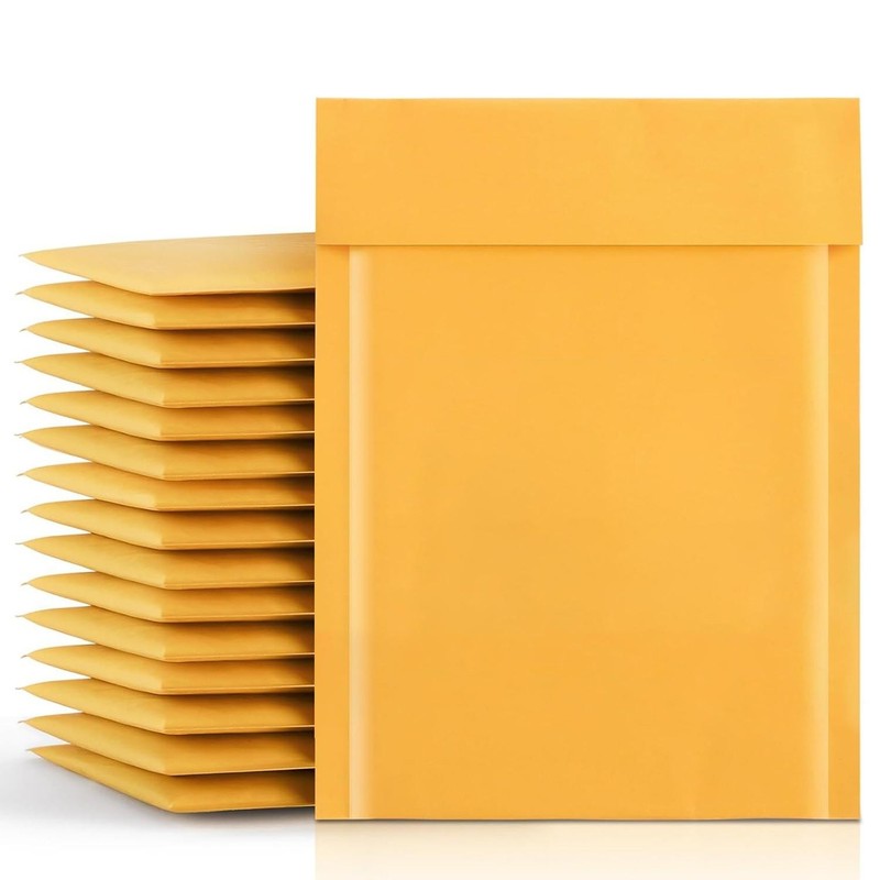 500 #000 4x8 Kraft Paper Bubble Padded Envelopes Mailers Shipping 4" x 8" gallery