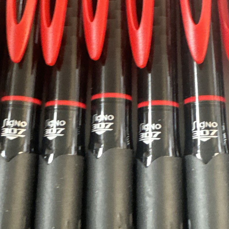 307 Retractable Gel Ink Pens Medium Point 0.7mm Pack of 8 Red Smudge Proof fo... gallery