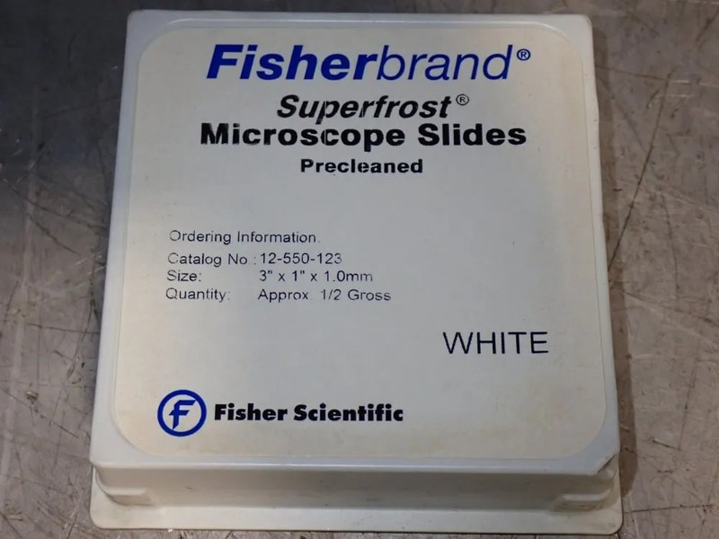 FISHERBRAND SUPERFROST PRECLEANED MICROSCOPE SLIDES 12-550-123 gallery