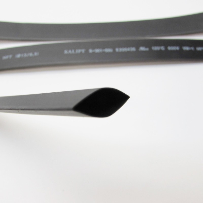 1/2" ID Black Heat Shrink Tube 2:1 ratio 0.5" wrap (6x9"= 4ft) inch/feet/to 13mm gallery