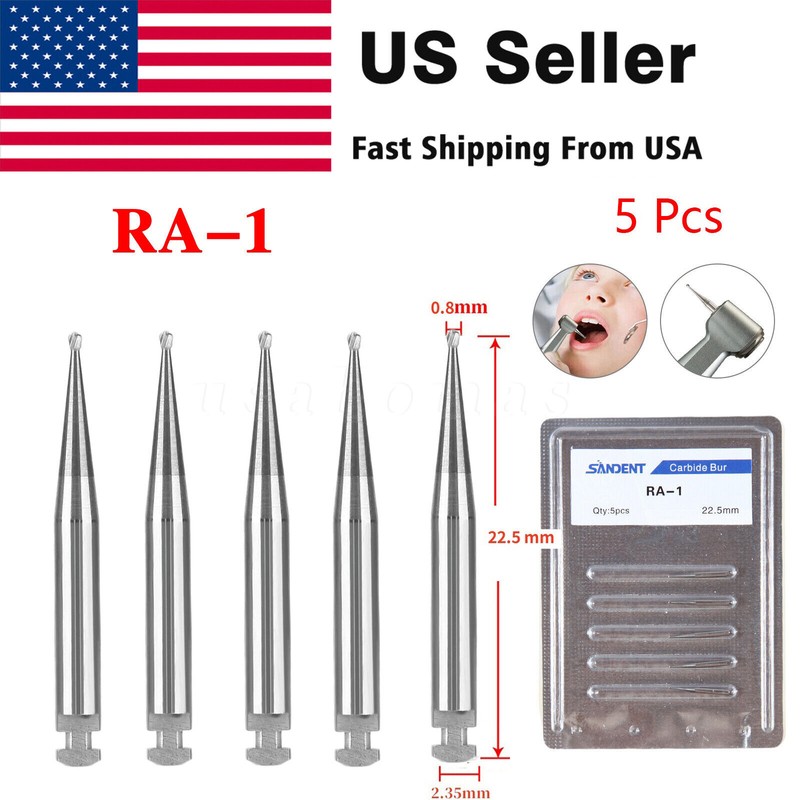 Dental Bur Plus Tungsten Carbide Latch Low Speed Drill Round RA 1 – 8