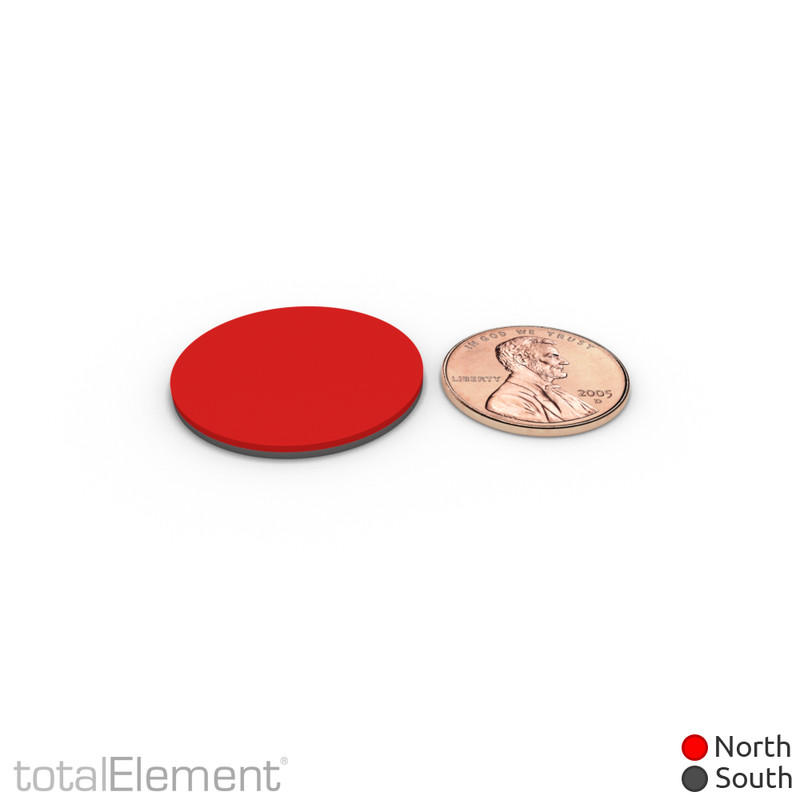 1 x 1/16 Inch Neodymium Rare Earth Disc Magnets N42 with Adhesive (12 Pack) gallery
