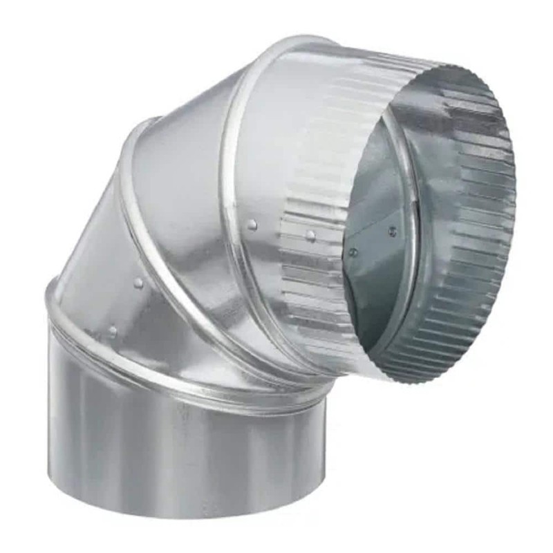 Master Flow12 In 90-degree Round Adjustable Elbow Flexible Duct Galvanized Steel gallery