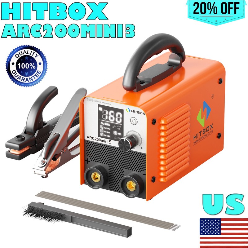 HITBOX 160A Portable MMA Lift TIG 2 IN 1 Welding Machine IGBT Inverter Welder