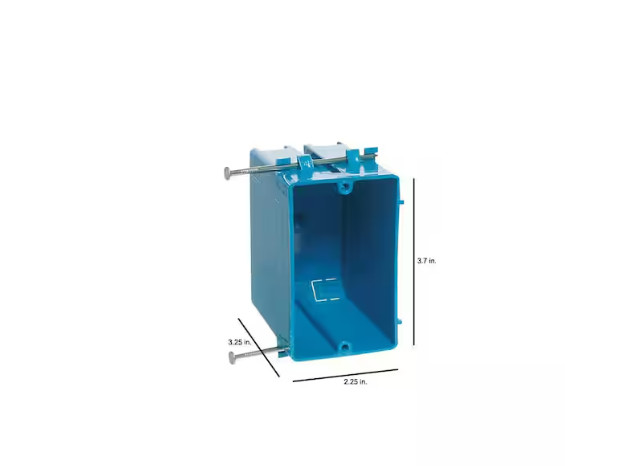 (QTY 100) Carlon 1-Gang Zip 20 Cu. In Non-Metallic Switch/Outlet Box B120A gallery