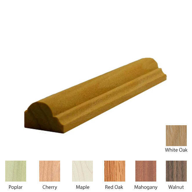 EWPM32 Mini Nose and Cove Panel Moulding Trim, 1/2″ x 3/4″ Unfinished Solid Hard