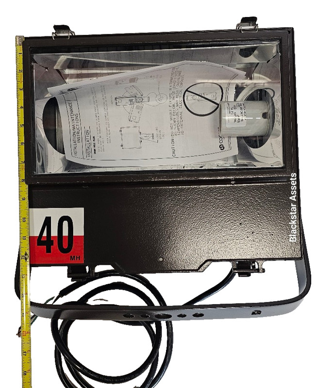 New Cooper Lighting 400W HID Outdoor Commercial Flood Light Fixture, IP67, 120V gallery