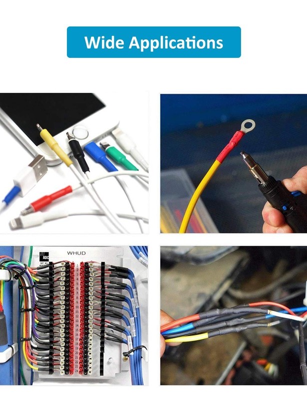 650Pcs HEAT SHRINK Tubing Sleeve 2:1 Shrinkable Tube Wire Cable Assortment Kit gallery