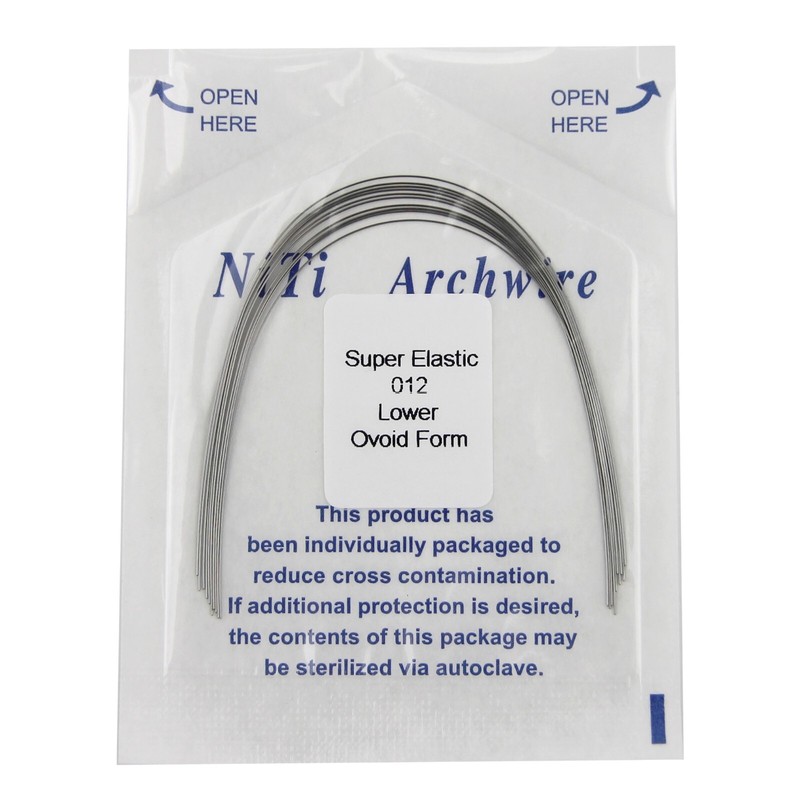 100pcs Dental Orthodontic Arch Wire Niti Stainless Steel Round Rectangular Ovoid gallery