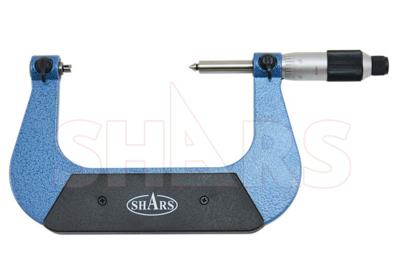 SHARS 3-4″ SCREW THREAD CARBIDE MICROMETER MULTI ANVILS .0001 NEW P}