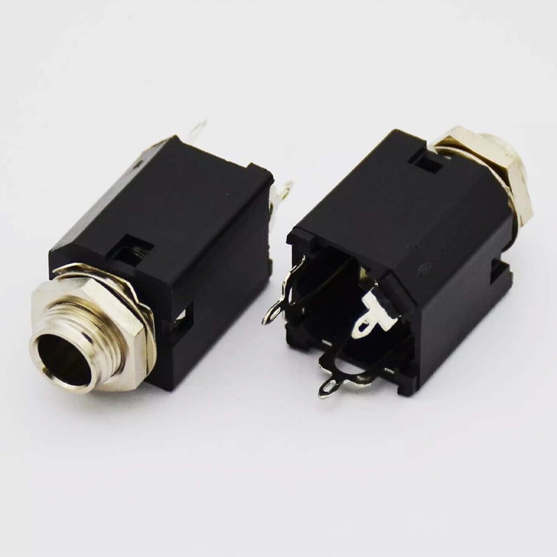 20PCS 1/4" 6.35mm Stereo Jack Socket Audio Plug For Guitar Pedal/Amp/ Diy gallery