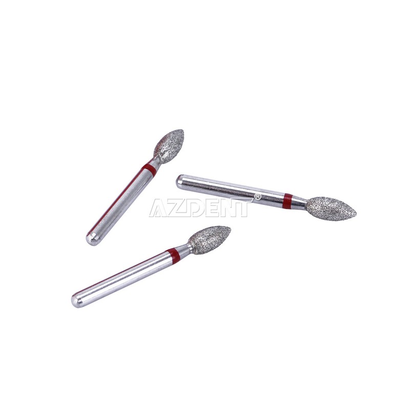 AZDENT Dental FG Diamond Burs Football #368-023F Fine Red 10pcs/box gallery
