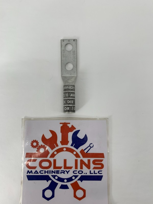Burndy YA262TC38 50239NL 2-Hole Compression Lug 2/0 AWG Solid/Stranded Copper