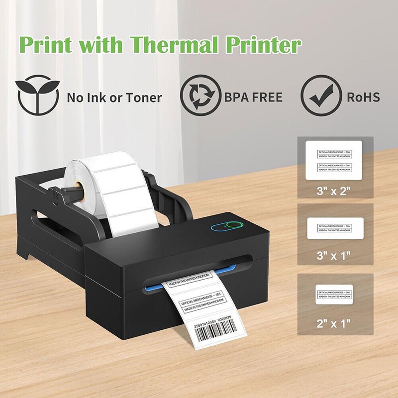 Direct Thermal Shipping Label 4x6 2x2 3x2 4x3 3x1 2.25x1.25 For Zebra Printer gallery