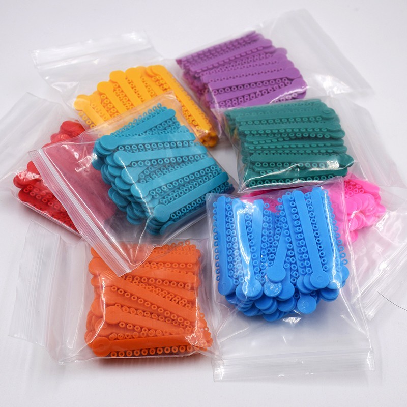 45 Color Dental Elastic Ligature Ties Rubber Power Bands for Orthodontic Braces gallery
