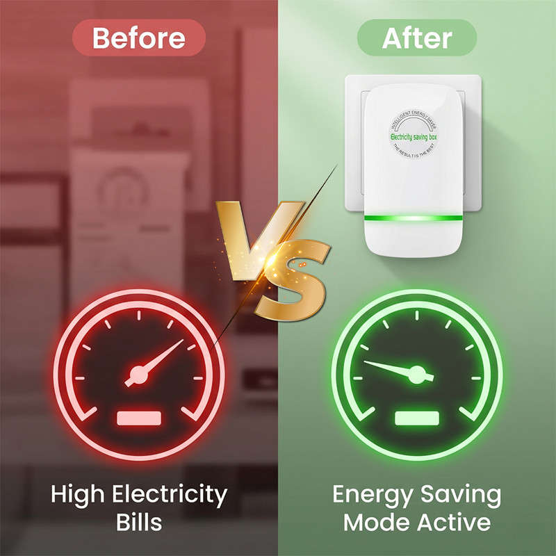 2pcs Pro Power Saver Energy Saver Household Power Saver Electricity Saving US gallery