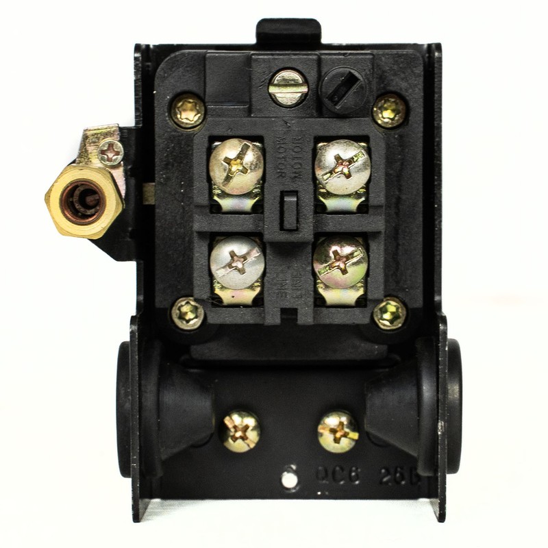 Single Port 95-125 PSI Air Compressor Pressure Switch Control 1/4" NPT 12 Amp gallery