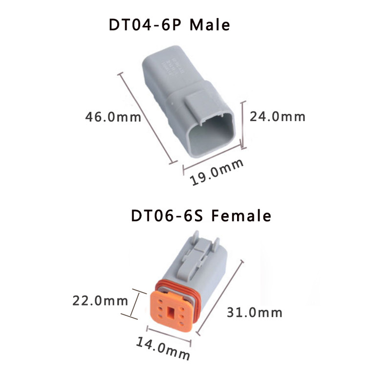 DT Series 2 3 4 6 8 12 Pin Deutsch Male Female Car Connector Kit Plug Waterproof gallery