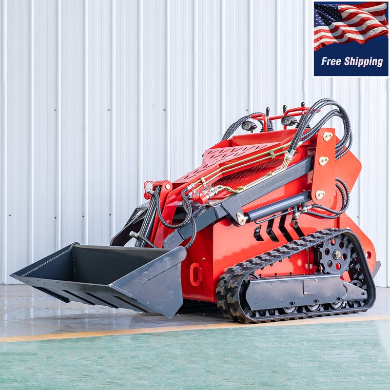 480 2645Lbs Tracked EPA 23HP 13GPM Mini Skid Steer 3-Pumps FREE SHIP Unloading