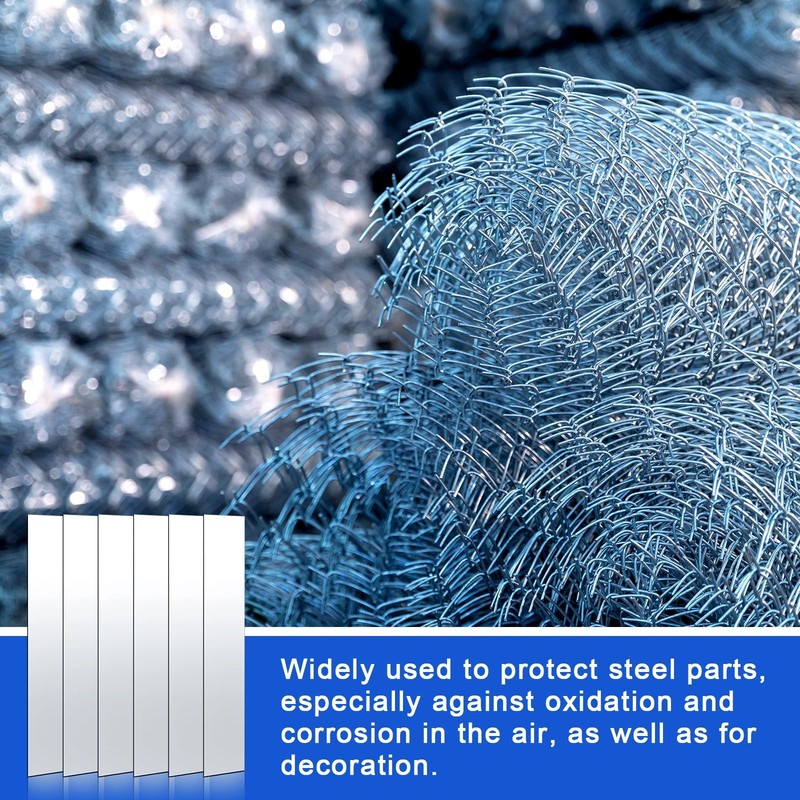 10 Pcs Pure Zinc Anode Sheet for Plating and Electroplating 0.04' 'x 1'' x 6'' gallery