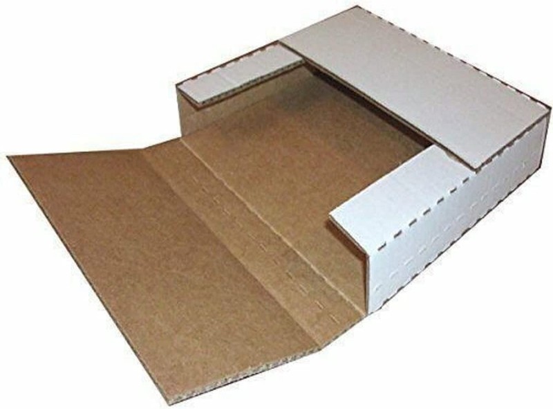 25 – 9 5/8 x 6 5/8 x 1 1/4 White Multi Depth Bookfold Mailer Book Box Bookfolds