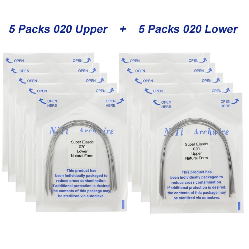 100PCS Dental Orthodontic Arch Wire Niti Natural Form Round Rectangular 16x22 14 gallery