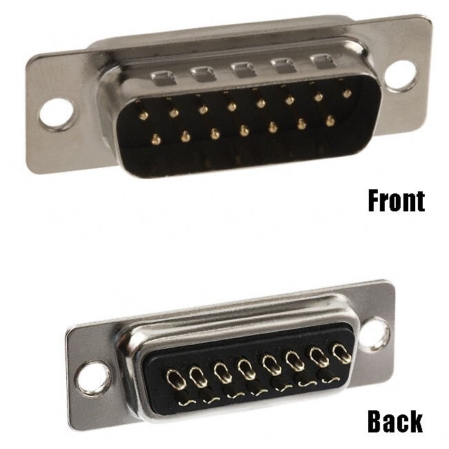 20 Pcs Pack DB15 15 Pin Male D-SUB Solder Cup Connector Adapter Plug Assembly gallery