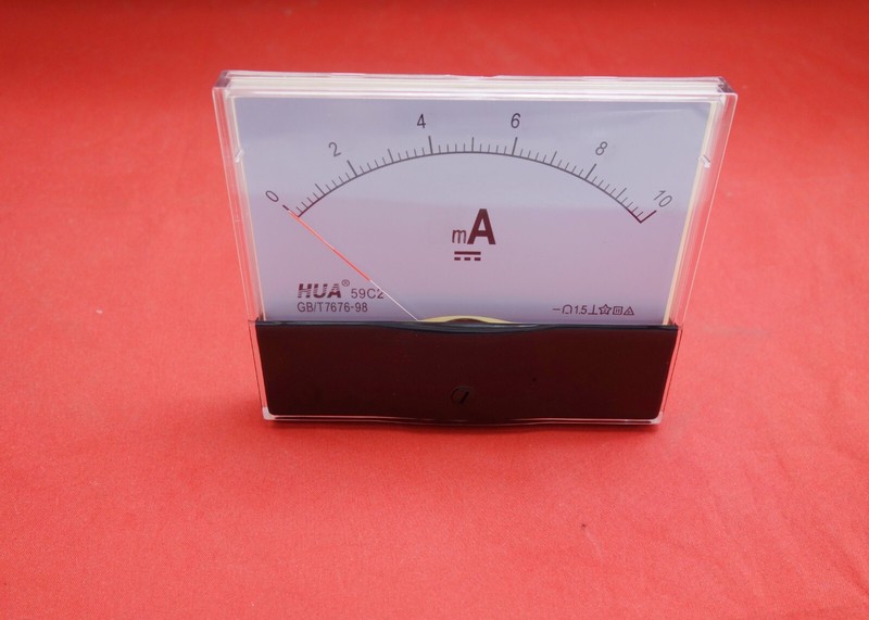 DC 0-10mA Analog Ammeter Analogue Panel meter 100x120mm 59C2
