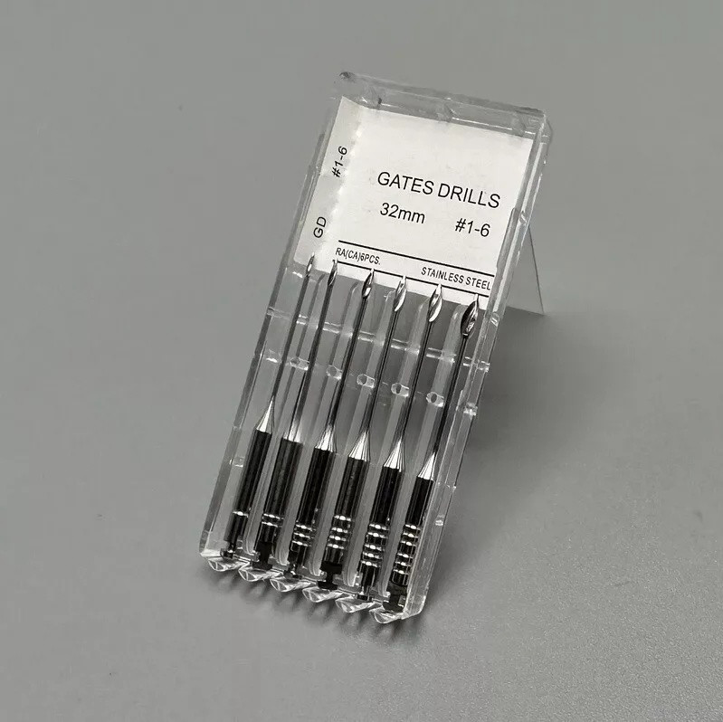 10Pack Dental Endo Peeso Reamers Glidden Gates Drill Spiral Root Canal #1-6 Burs