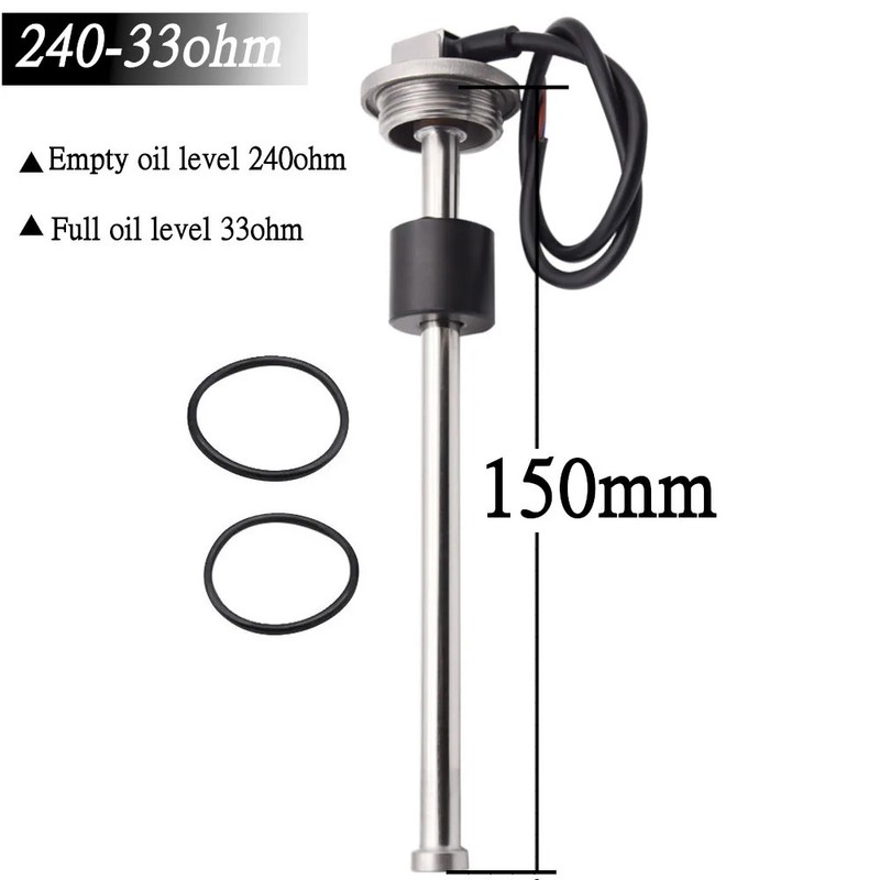 52mm Car Boat Fuel Level Gauge with Alarm or 0-190ohm 240-33ohm FuelLevel Sensor gallery