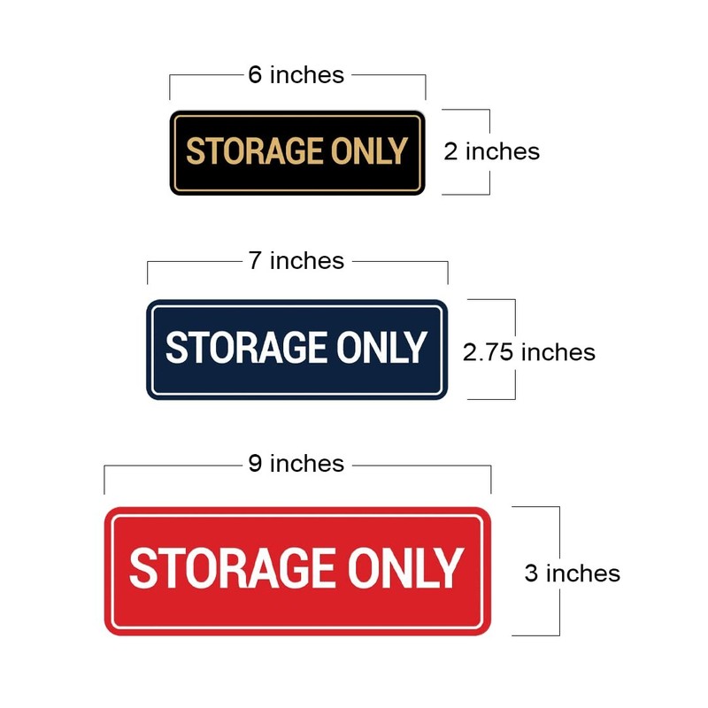 Signs ByLITA Standard Storage Only Wall or Door Sign gallery
