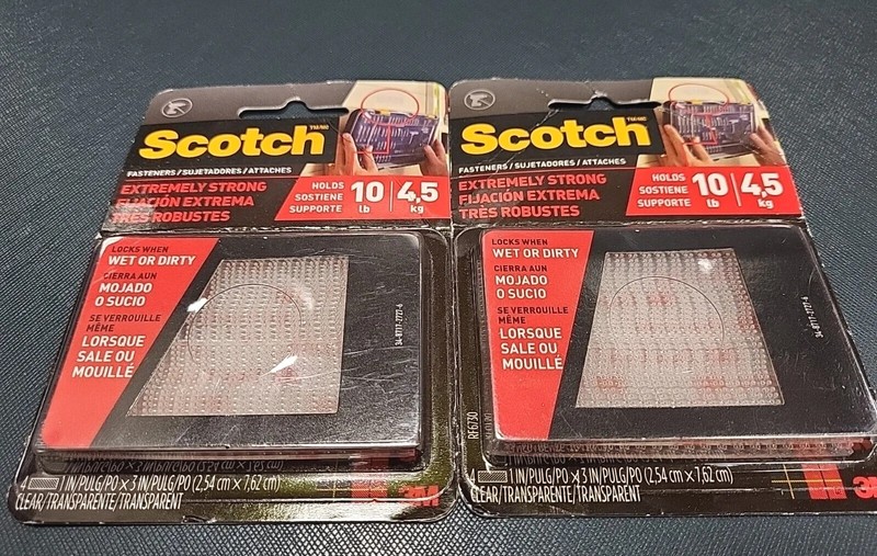 2 Pack - Scotch Extreme Fasteners 1 Inch Strips Indoor Outdoor Hold Up to 10 lbs gallery