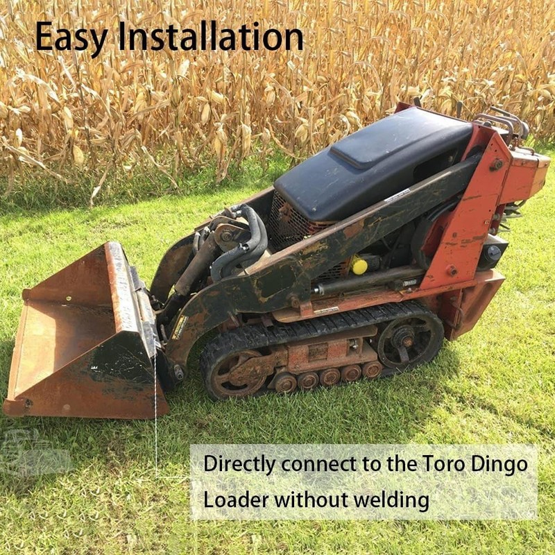 1/4"Thick Steel Mount Plate Mini Skid Steer Adapter Loader Quick Tach Attachment gallery