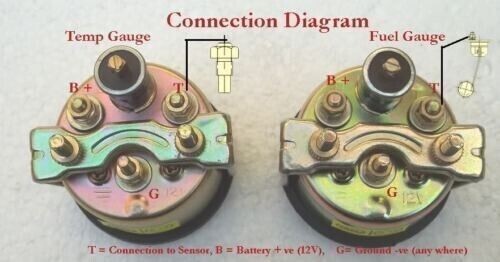 2" /52mm Electrical Fuel Gauge -BLACK HOUSING gallery