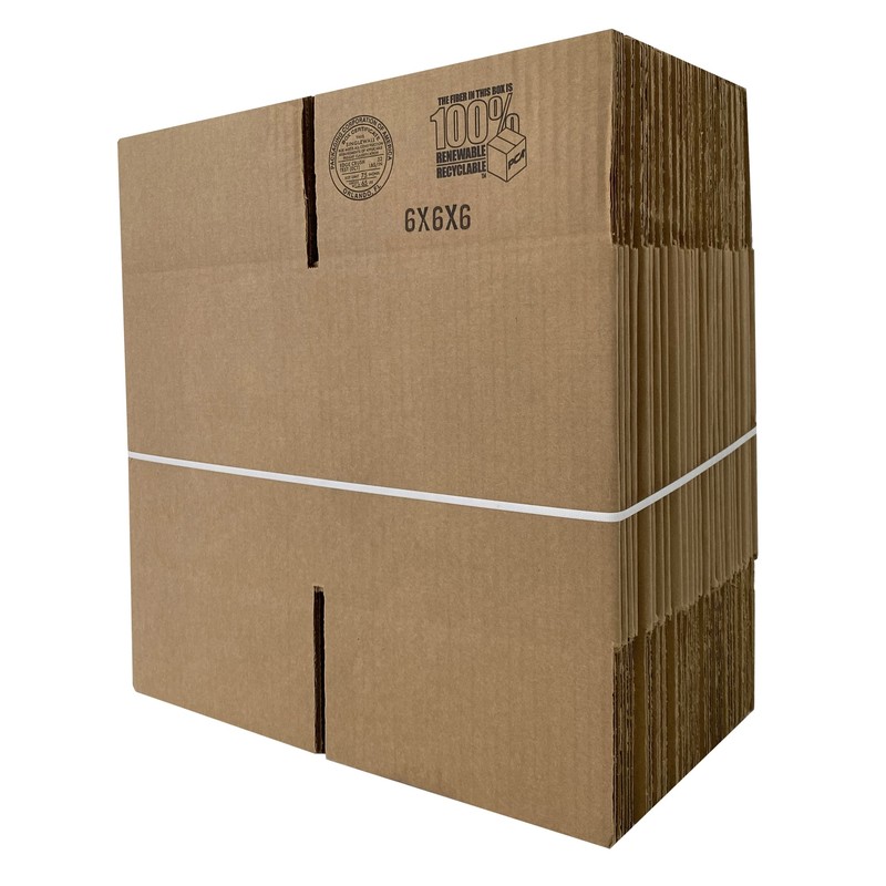 UOFFICE Corrugated Boxes 6" x 6" x 6" Cube Boxes - Bundle of 25 gallery