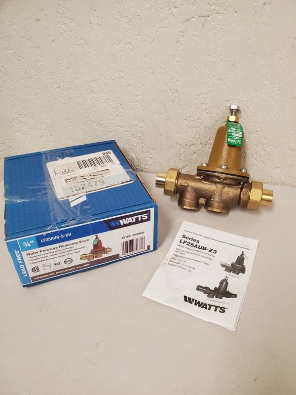 Watts 3/4 in. Lead-Free Brass Pressure Reducing Valve (LF25AUBS-DU 3/4)