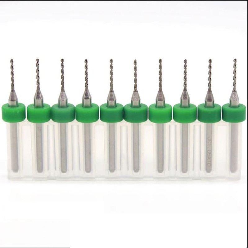 Φ 0.1mm~3.175mm Carbide Micro Drill Bits CNC PCB Dremel Portable 1/8 Shank