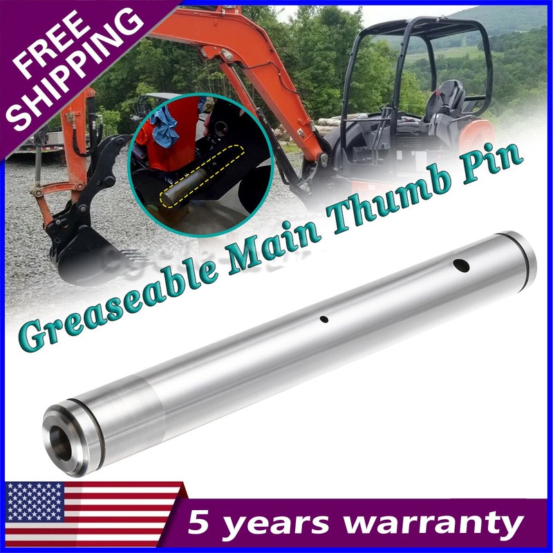 Greaseable Main Thumb Pin For KUBOTA KX121 KX91 KX71 U35 77700-00482 70091-00167