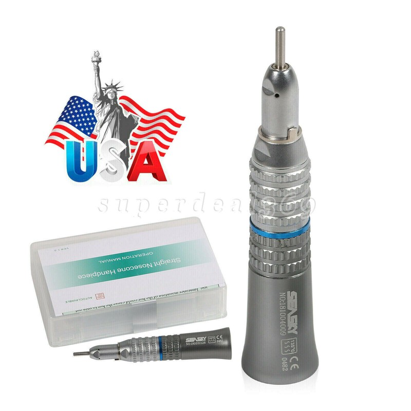 5x Dental Slow Low Speed Handpiece Straight Nose cone f/ NSK E-type Motor SEASKY gallery