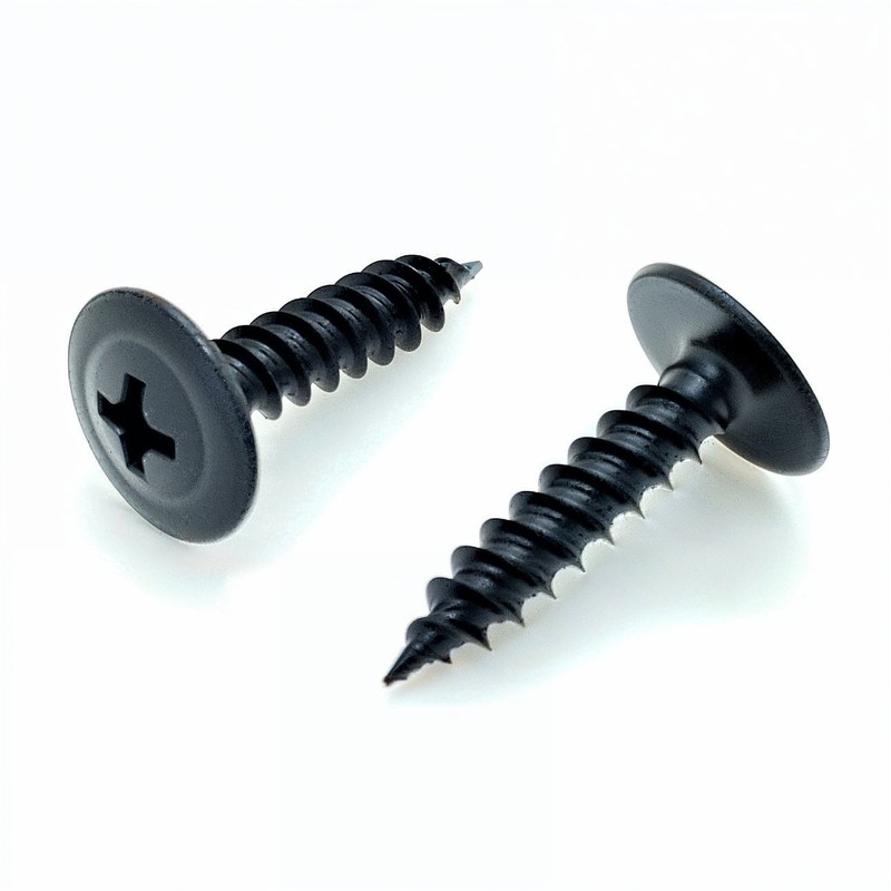 500 Qty #8 x 3/4″ Black Phillips Modified Truss Head Wood Screws (BCP1108)