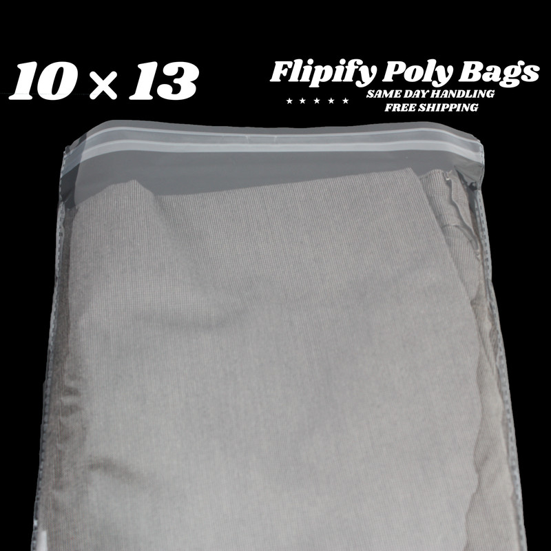 10x13 Clear Resealable T-Shirt/Apparel Self Seal Lip Tape Poly Plastic bags gallery