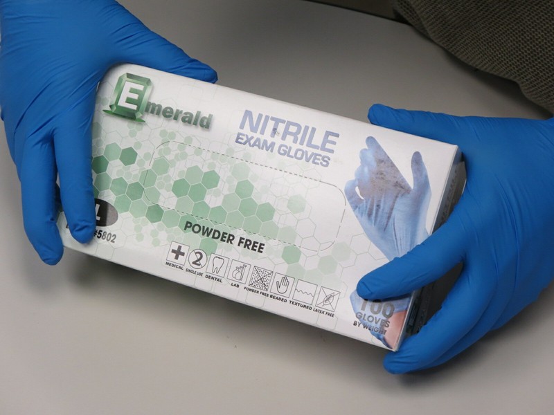 2000ct Large Emerald 3MIL NITRILE POWDER FREE EXAM GLOVES-CHEAP