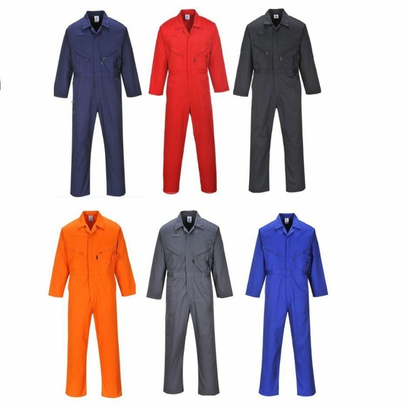 Portwest C813 Liverpool Lightweight Safety Coverall 2 Way Zipper